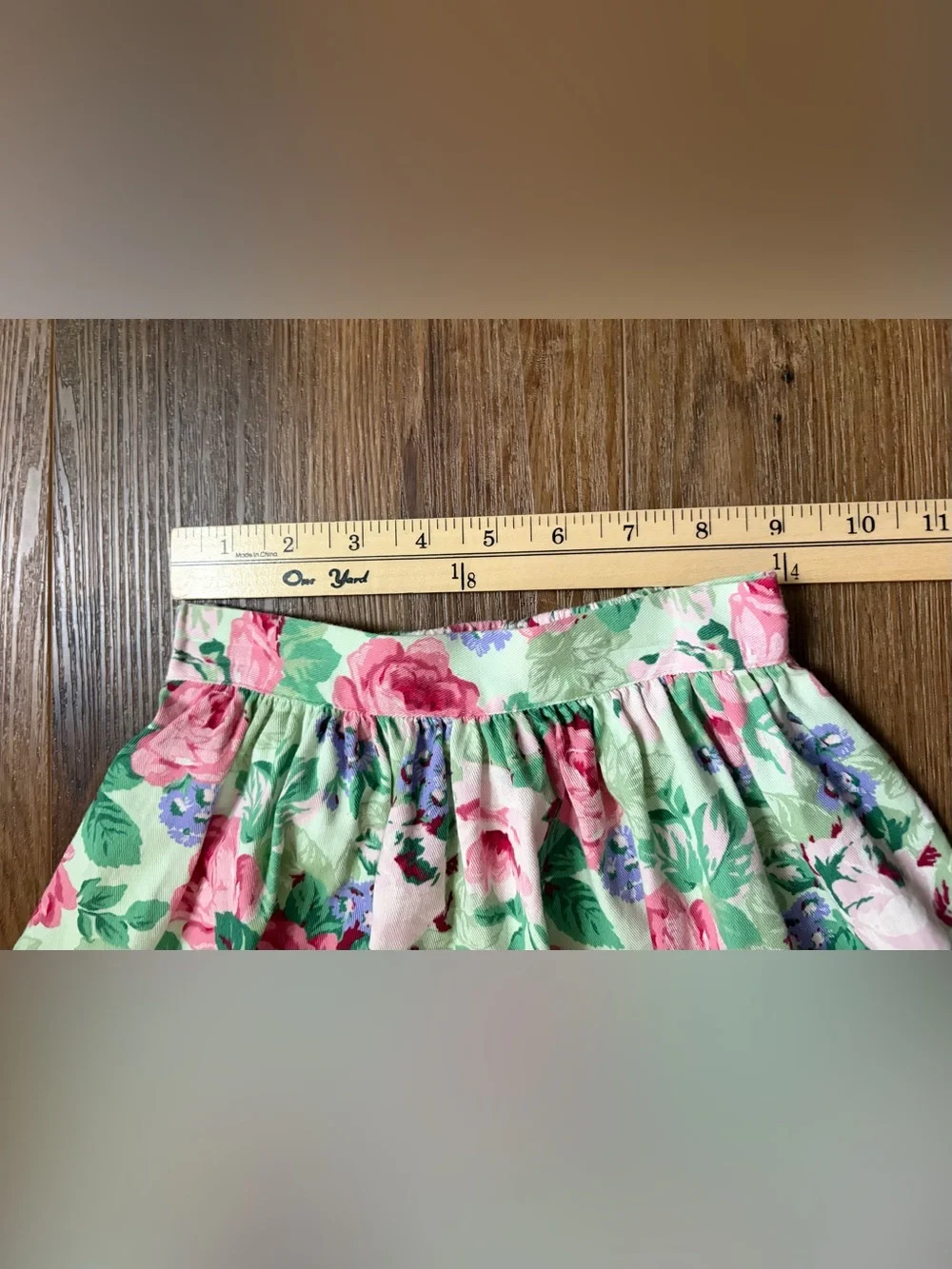 Girls vintage floral skirt